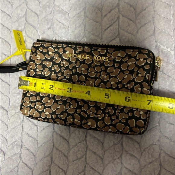 Michael Kors Floral Pink and Black Wristlet - Picture 4 of 5